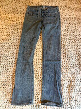 Sass & Bide Sydney Bootcut Jeans Size 27 Y2K Low Rise Blue Denim